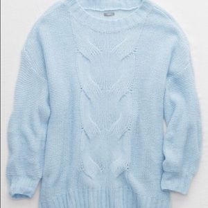 Aerie Oversized Happy Place Cable Sweater